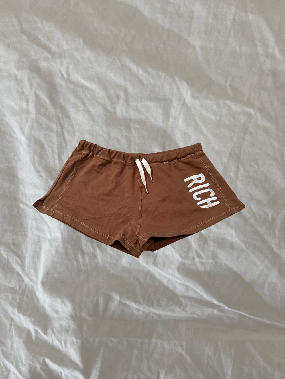 Brown low rise shorts